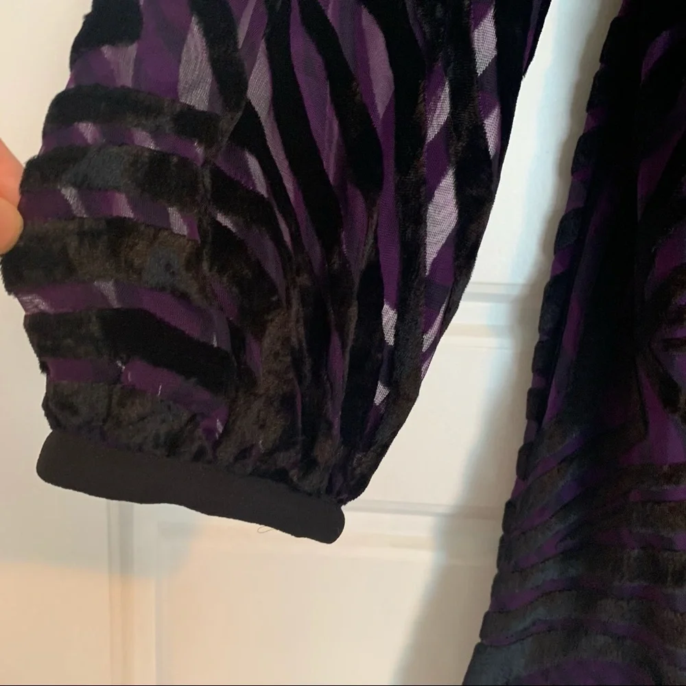 Michael Kors Tiger Velvet Jacquard Dress Size M